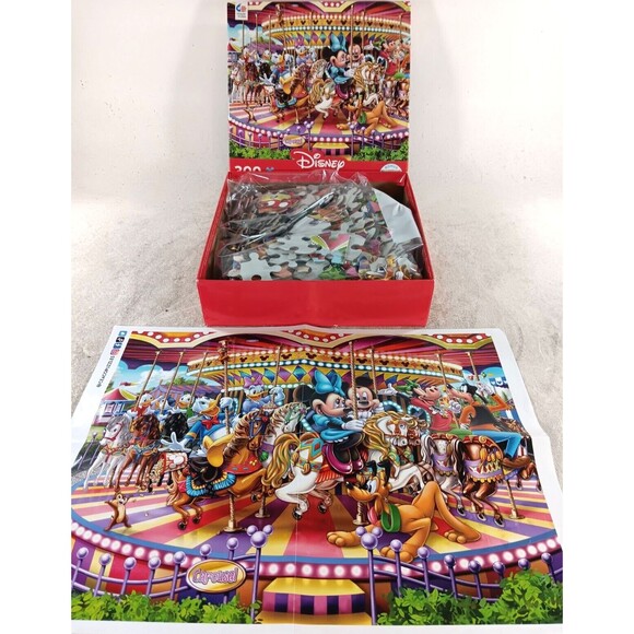 Disney Mickey and Friends Carousel 300 Piece Jigsaw Puzzle Series by Ceaco - Picture 4 of 4